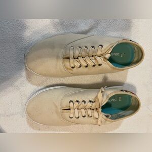 Men's Beige Canvas Shoes